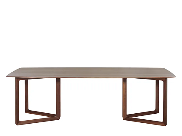 Rectangular wooden table Opus 893 TR Potocco 893/TR factory POTOCCO from Italy. Foto №1