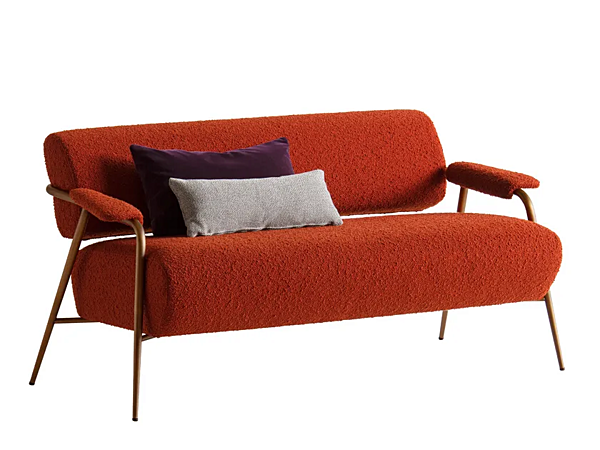 Fabric small sofa with soft back Potocco Stay 909 D 909D factory POTOCCO from Italy. Foto №1