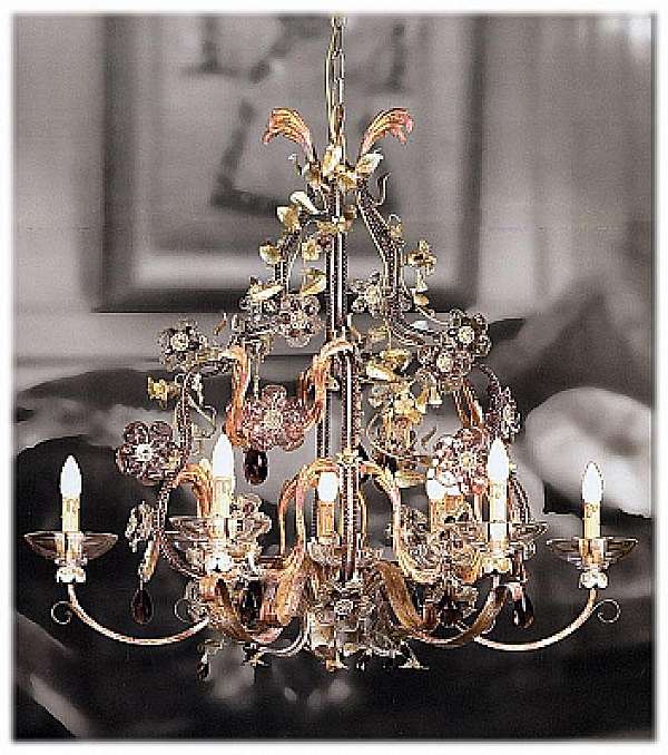 Chandelier MECHINI L265/12 factory MECHINI from Italy. Foto №1