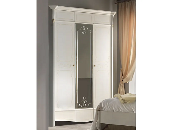 Mirrored wooden wardrobe DIAMANTE CASA +39 2120 factory CASA +39 from Italy. Foto №1