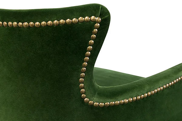 Velvet stool with armrests BRABBU Dukono factory BRABBU from Italy. Foto №6