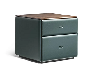 Leather bedside table with drawers POLTRONA FRAU Moondance Leather bedside table with drawers POLTRONA FRAU Moondance factory POLTRONA FRAU from Italy