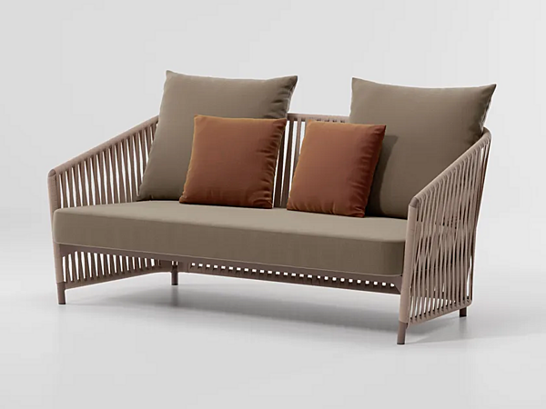 2-seater garden sofa with upholstered back KETTAL Bitta Lounge factory KETTAL from Italy. Foto №1