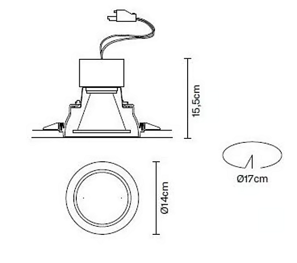 Recessed Ceiling Spotlight Tools Fabbian factory Fabbian from Italy. Foto №4