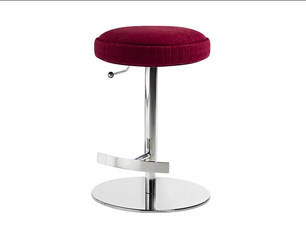 Swivel fabric stool with gas lift Potocco Plisse 929 S 929/S-GAS factory POTOCCO from Italy. Foto №1