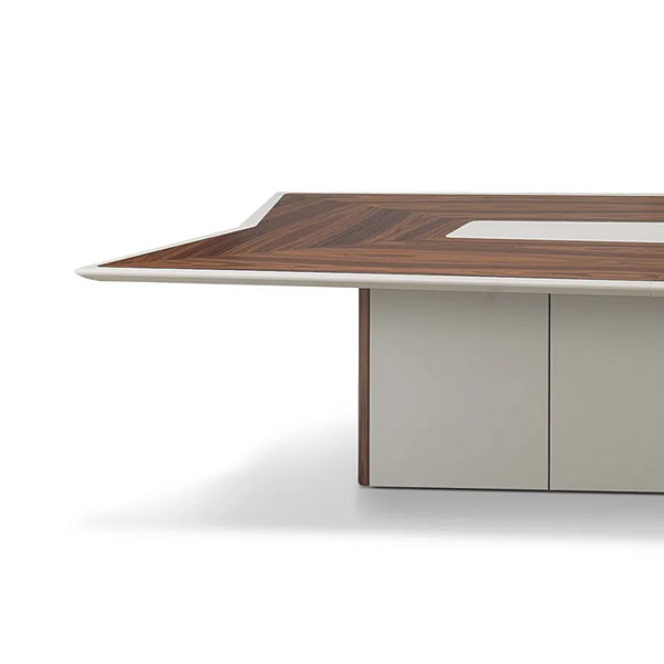 Rectangular wooden meeting table with cable management i 4 Mariani MASTER factory i 4 Mariani from Italy. Foto №5