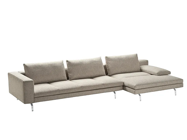 Sectional sofa with removable cover Bruce ZANOTTA factory ZANOTTA from Italy. Foto №1