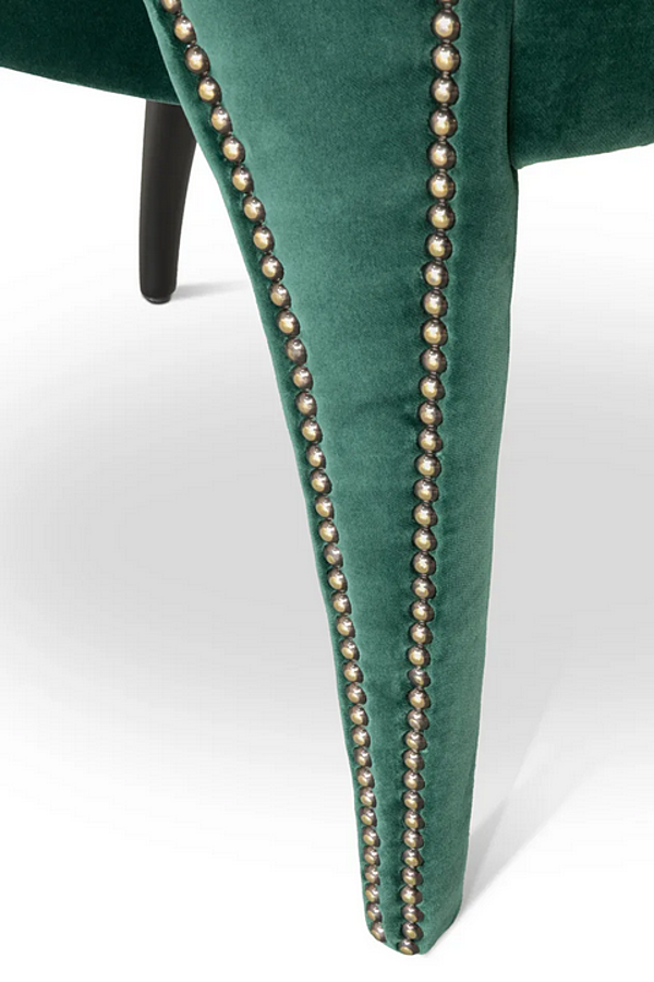 Upholstered Velvet Armchair Tellus BRABBU factory BRABBU from Italy. Foto №8