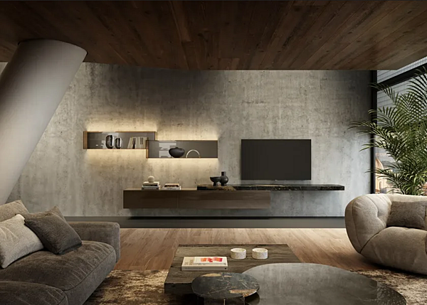 Wall Mounted Marble Storage Unit LAGO 36E8 1918 factory LAGO from Italy. Foto №2