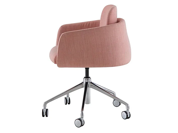 Height Adjustable Fabric Office Chair with Castors 5 Spoke Base LIGNE ROSET Tadao 10261304 factory LIGNE ROSET from Italy. Foto №3