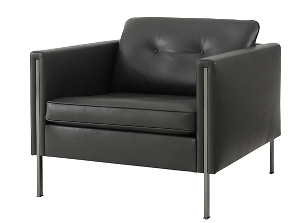 Leather armchair with armrests LIGNE ROSET Andy factory LIGNE ROSET from Italy. Foto №2