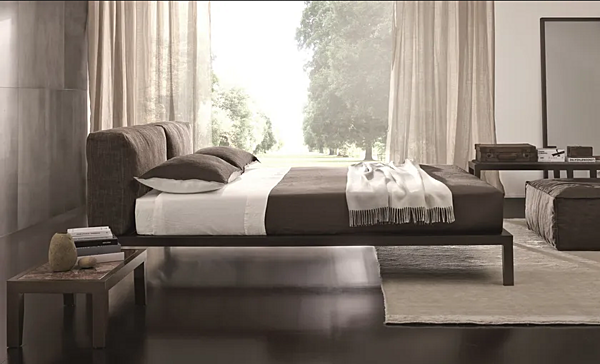 Double bed with upholstered headboard Duomo Design Lera Soft factory Duomo Design from Italy. Foto №3
