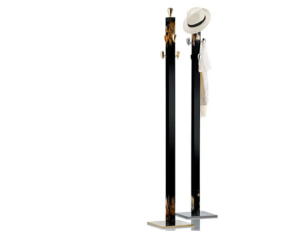 Wooden coat stand with horn inserts ARCAHORN Giglio 1432 1432s, 1432c factory ARCAHORN from Italy. Foto №2