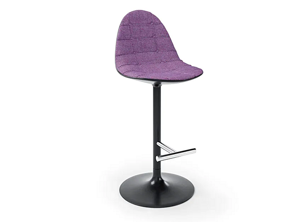 Fabric barstool with footrest CASSINA Caprice factory CASSINA from Italy. Foto №1