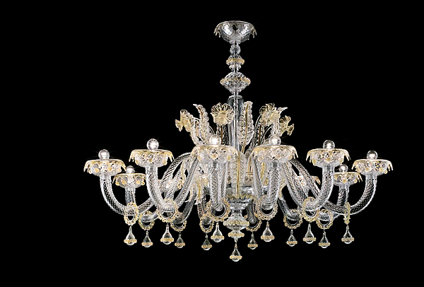 Chandelier Barovier &Toso Agadir 5384/12 factory Barovier&Toso from Italy. Foto №1