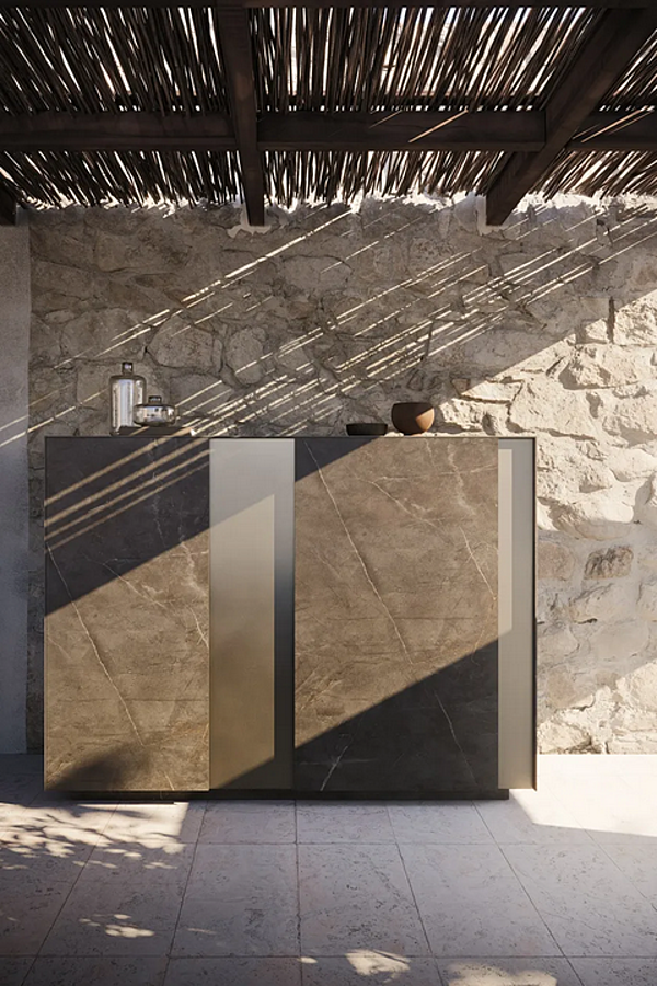 Outdoor Kitchen Project 01 Stoneware and Wood MODULNOVA factory Modulnova from Italy. Foto №7