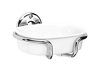 Wall Mounted Ceramic Soap Dish Gentry Home St James factory Gentry Home from Italy