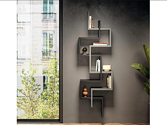 Floating wooden bookcase LAGO Lagolinea 2634 2634 Floating wooden bookcase LAGO Lagolinea 2634 2634 factory LAGO from Italy