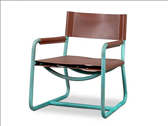 Leather garden chair Rimini BAXTER factory BAXTER from Italy