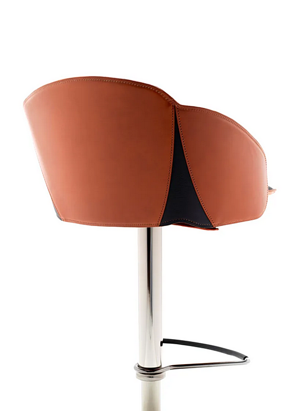 Leather stool with footrest gas lift FASEM Electa Electa Bar BT factory FASEM from Italy. Foto №7