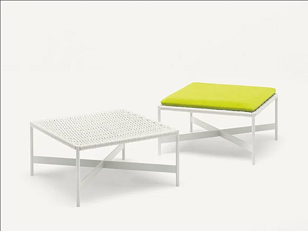 Low fabric garden stool Heron PAOLA LENTI B45A factory PAOLA LENTI from Italy. Foto №1