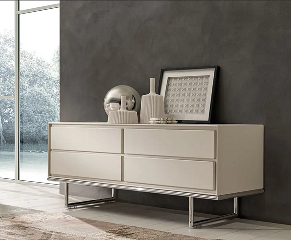 Leather sideboard with doors Slick I 4 Mariani factory i 4 Mariani from Italy. Foto №5