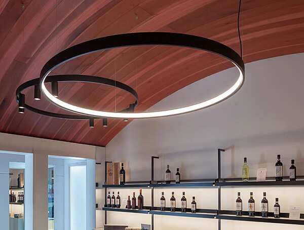 Chandelier DELTALIGHT Superloop factory DELTALIGHT from Italy. Foto №5