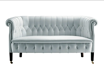 Tufted sofa with upholstered back POLTRONA FRAU Fumoir factory POLTRONA FRAU from Italy
