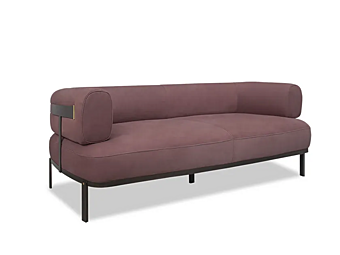 Sofa with upholstered back BAXTER BELT factory BAXTER from Italy