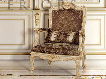 Fabric armchair with armrests Modenese Luxury Interiors 15401 15401