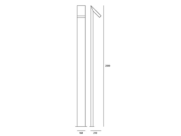 LED Floor Lamp in Aluminium by Artemide Chilone factory Artemide from Italy. Foto №5