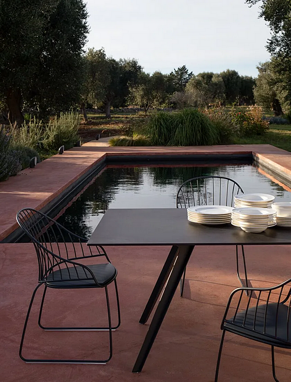 Rectangular garden table Katana 026 TR4 out Potocco 026/TR4-OUT factory POTOCCO from Italy. Foto №5