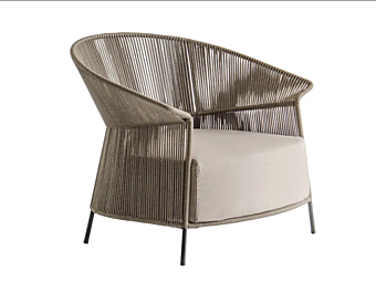 Rope garden armchair with armrests Potocco Ola 923 PL 923/PL