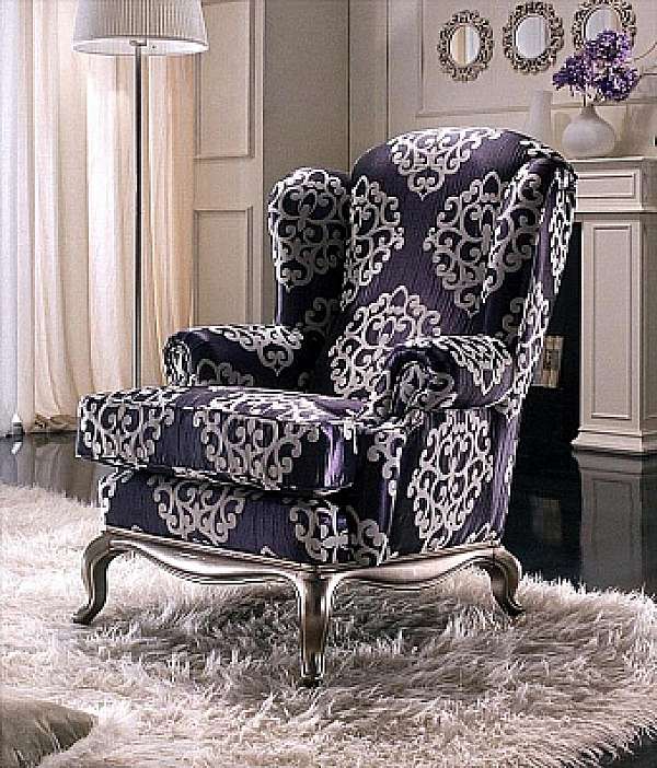 Armchair ELLESALOTTI Kira factory LUXURY SOFA from Italy. Foto №1