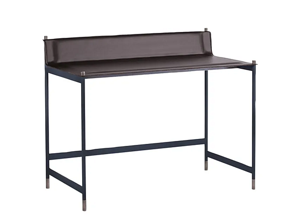 Leather Secretary Desk with Terrazzo Top Potocco Cuoietto 898 SCR 898/SCR factory POTOCCO from Italy. Foto №1