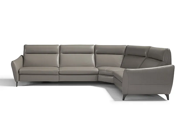 Corner Leather Recliner Sofa with Electric Motion Egoitaliano Gaia factory Egoitaliano from Italy. Foto №1