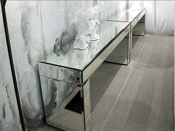 Rectangular Mirrored Glass Console Table Aphrodite ERBA ITALIA factory ERBA ITALIA from Italy. Foto №6