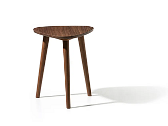 Triangular Solid Wood Coffee Table Gervasoni Brick 242 factory Gervasoni from Italy