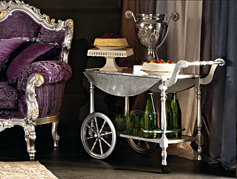 Kitchen trolley in wood Modenese Luxury Interiors 11641 factory MODENESE GASTONE from Italy