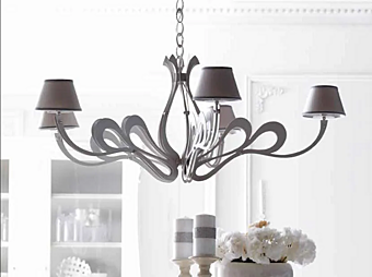 Chandelier Orione Cortezari Glass Metal factory CORTE ZARI from Italy