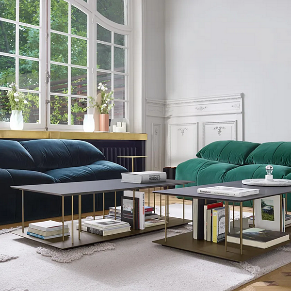 Three-seater fabric sofa with removable cover LIGNE ROSET Plumy factory LIGNE ROSET from Italy. Foto №2