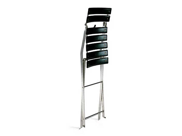 Folding stainless steel chair Celestina ZANOTTA factory ZANOTTA from Italy. Foto №2