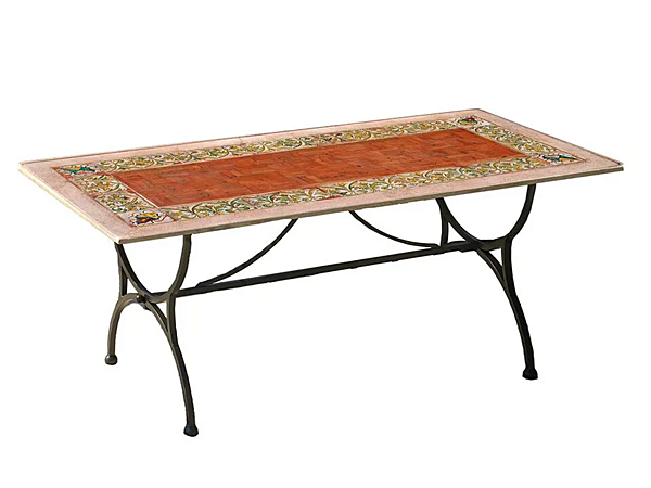 Travertine garden table Sorrento L_Antica Deruta SR/01 factory L'Antica Deruta from Italy. Foto №1