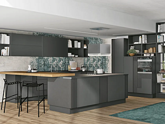 Kitchen with peninsula LUBE CUCINE Creativa 3
