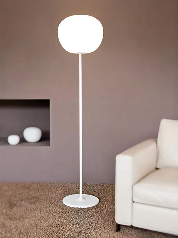 Glass floor lamp Fabbian Lumi Mochi factory Fabbian from Italy. Foto №4