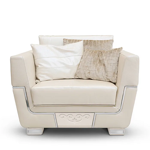 Fabric armchair with armrests Montecarlo MARZORATI factory MARZORATI from Italy. Foto №2