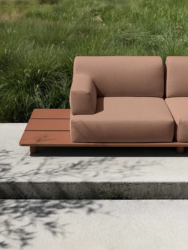 Modular garden sofa with soft back Palco Kristalia factory Kristalia from Italy. Foto №16