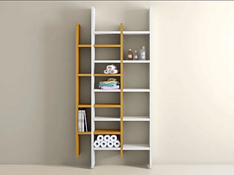 Wooden bathroom wall shelf LAGO Lagolinea factory LAGO from Italy