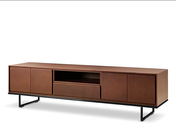 Leather sideboard with doors Slick I 4 Mariani factory i 4 Mariani from Italy. Foto №2