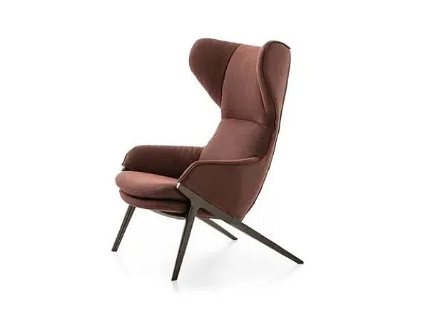 Fabric armchair with headrest CASSINA P22 factory CASSINA from Italy. Foto №1